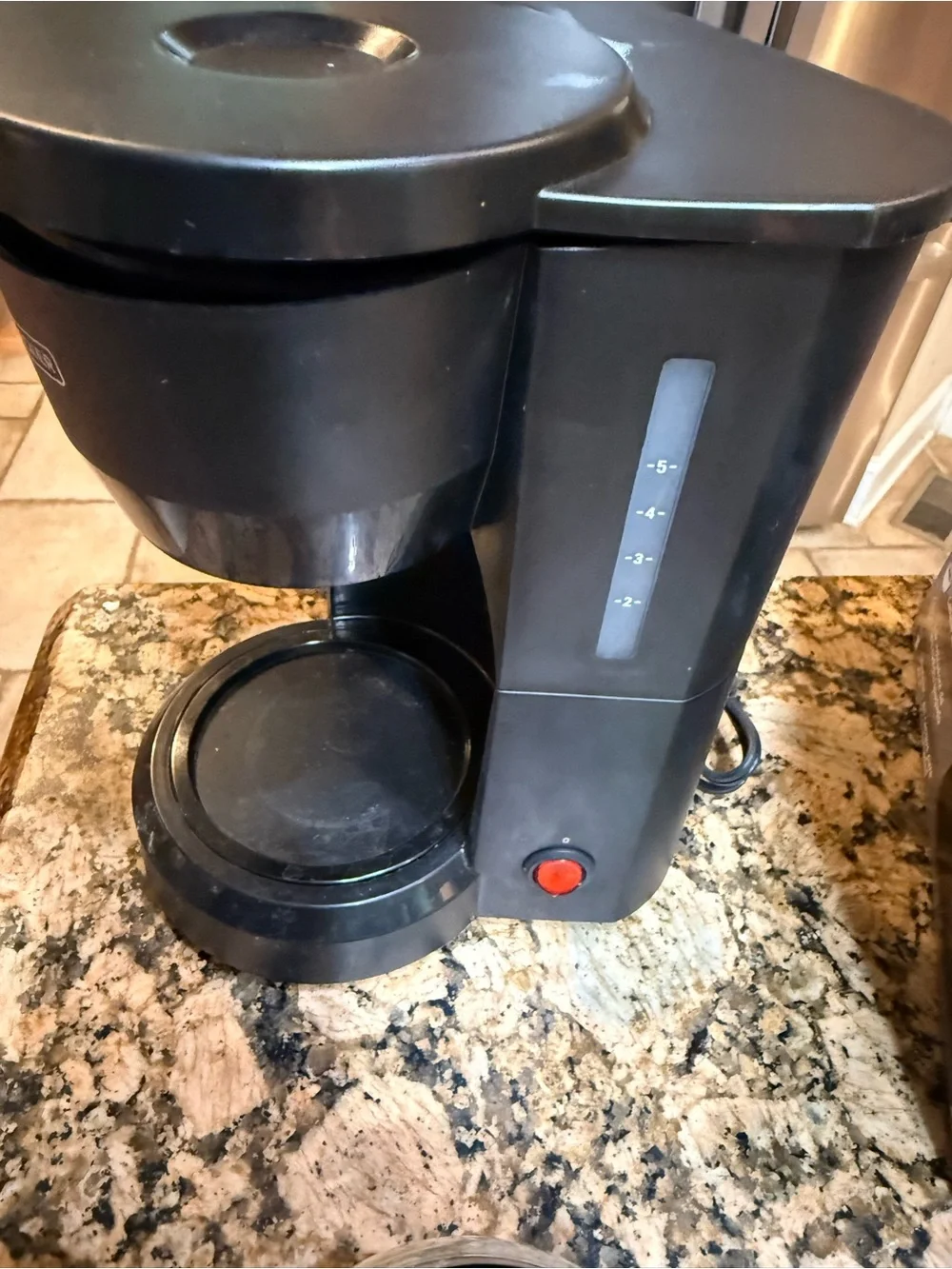 Black & Decker Black Drip Coffee Maker with Glass Carafe